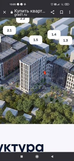 Квартира-студия, 31,9 м², 10/15 эт.