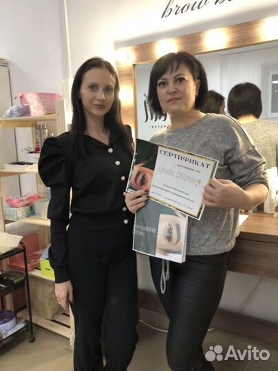 Обучение наращиванию /ламинированию ресниц