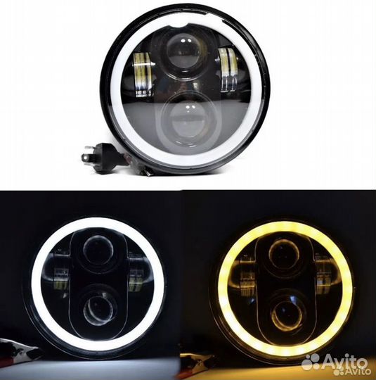 Led фара на мотоцикл 7 дюймов