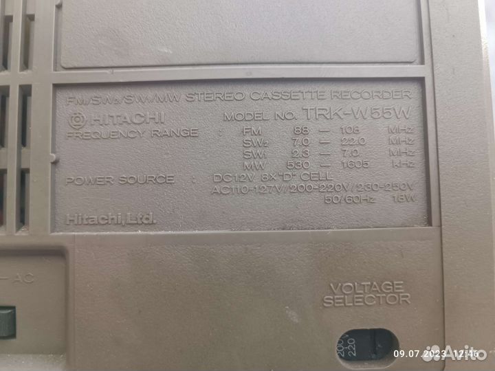 Магнитола hitachi trk-w55w