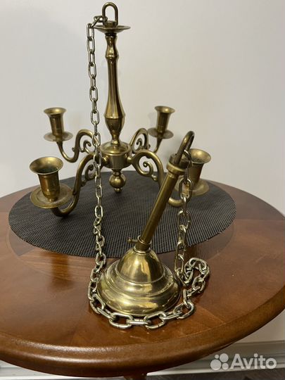 Подсвечник латунь