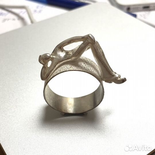 Кольцо для салфеток серебряное