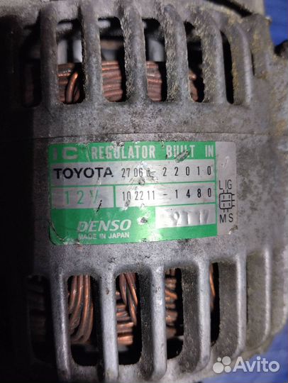 Генератор 1ZZ Toyota Vista Ardeo ZZV50