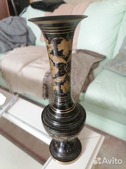 Ваза металлическая индия