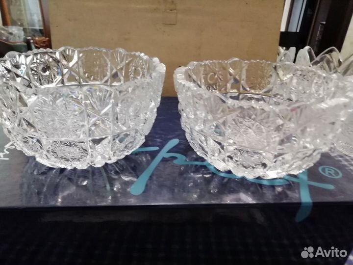 Хрустальная парная посуда