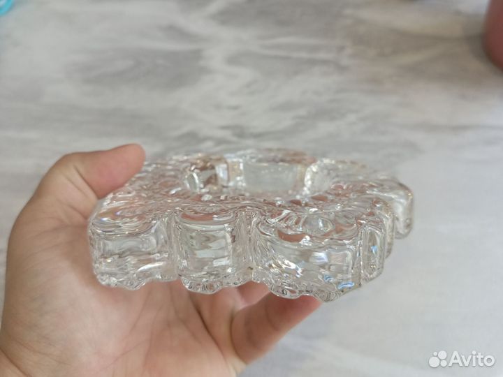 Пепельница СССР из хрусталя