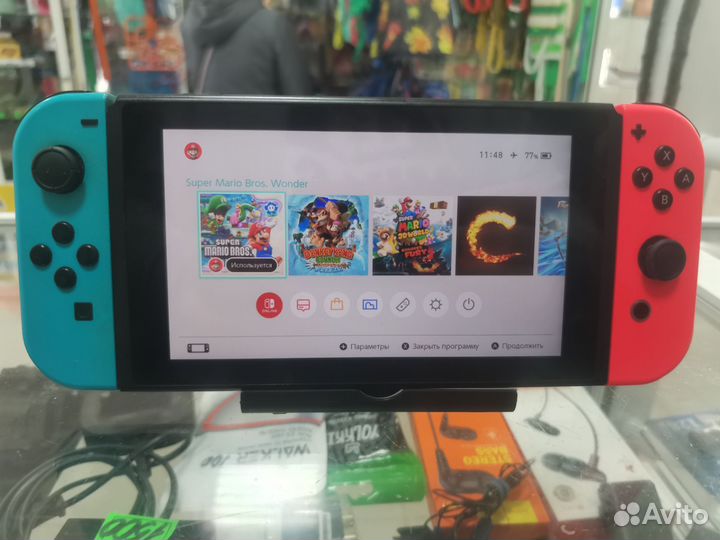 Nintendo switch прошитая+128гб