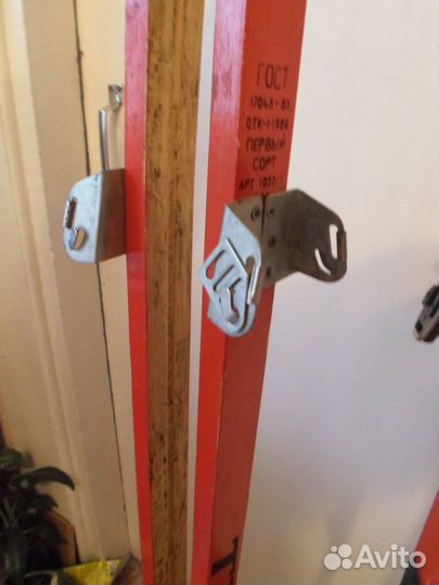 Лыжи деревянные 2 пары