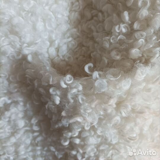 Шуба из эко меха белая длинная