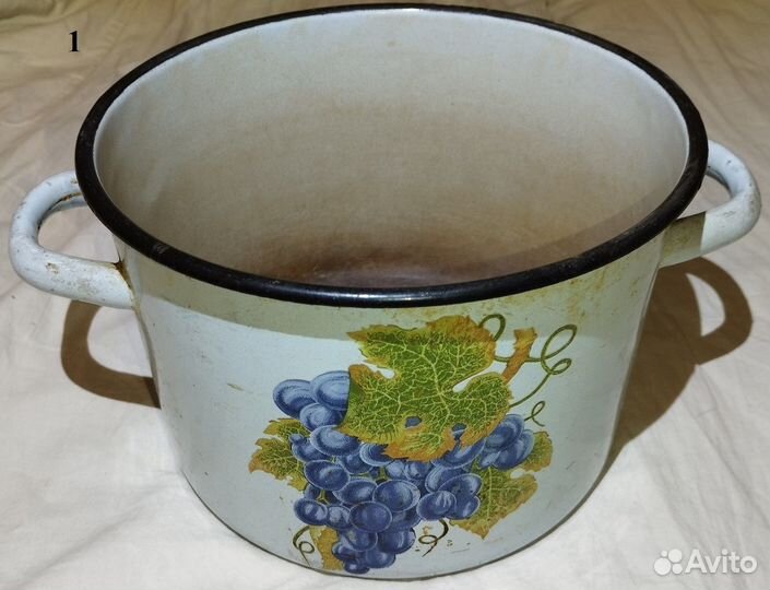 Эмалированная кастрюля 4 штуки