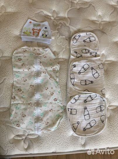 Пеленка кокон на застёжке 2 шт