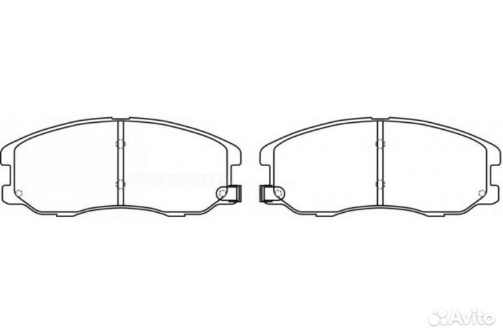 Nibk PN0068 Колодки тормозные дисковые перед