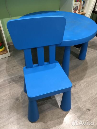 Детский стол и стул икеа