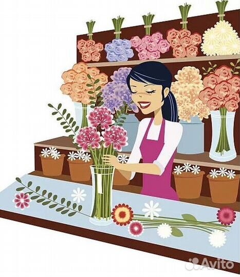 Продавец кассир в магазин цветов