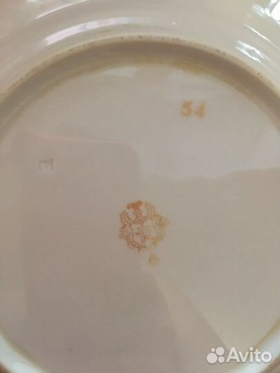 Тарелка гдр роза 5 штук