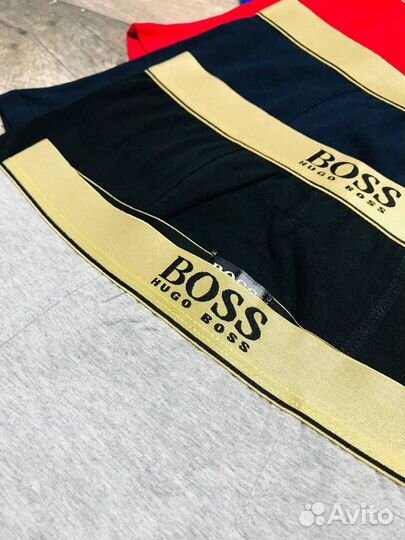 Трусы мужские боксеры хлопок Hugo Boss белье