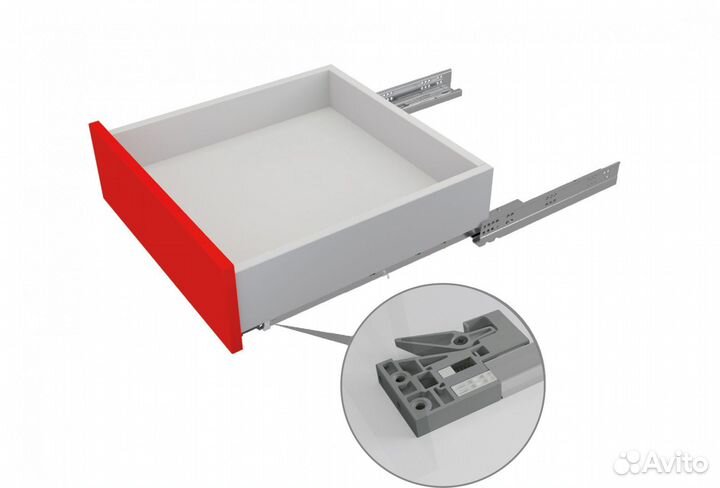 Направляющие шариковые скрытого монтажа В-Slide pu