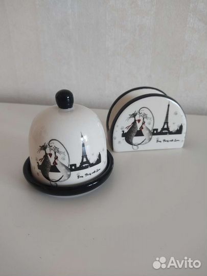 Лимонница и салфетница новые Ля мур Эффель