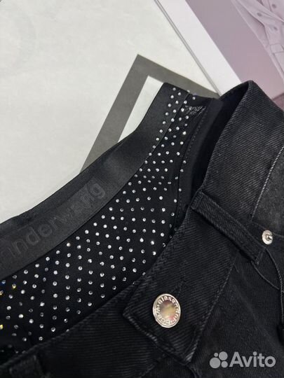 Джинсы alexander wang имитация трусы