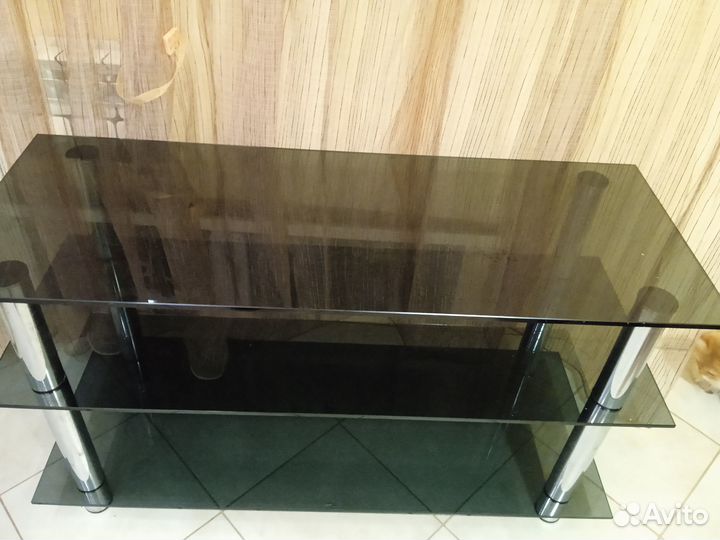 Подставка тумба стеклянная под тв