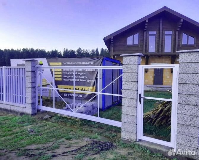 Откатные ворота со склада