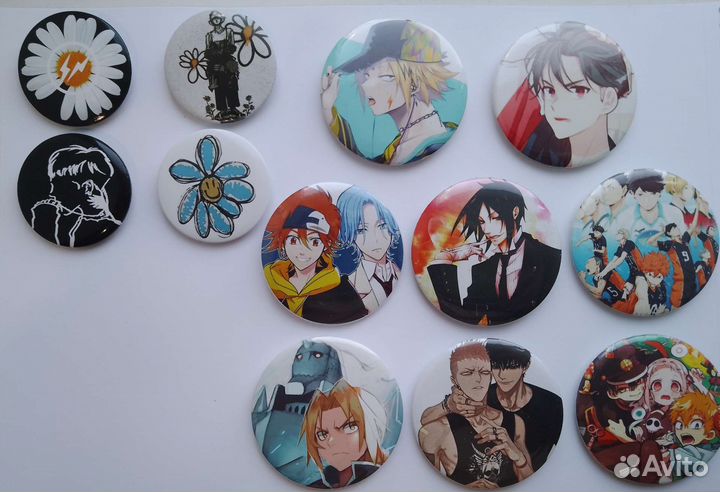 Значки с аниме