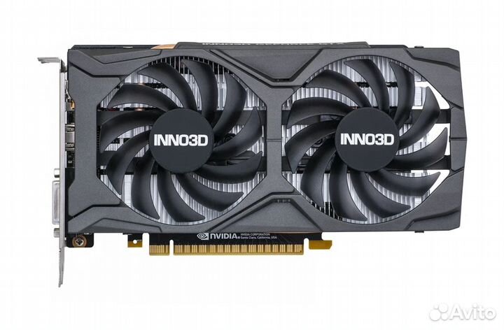 Видеокарта inno3D GeForce GTX 1650 D6 twin X2 OC V