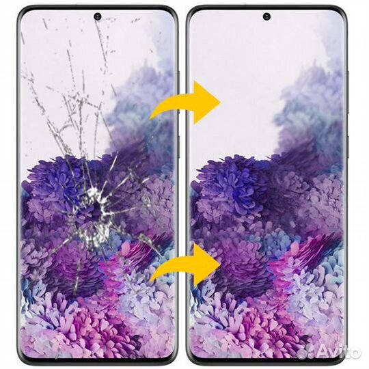 Замена стекла дисплея Samsung