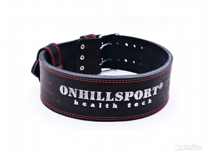 Пояс для пауэрлифтинга с пряжкой 10 см Onhillsport