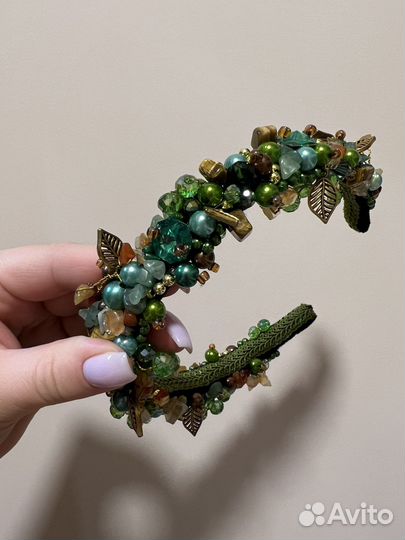 Ободок и серьги