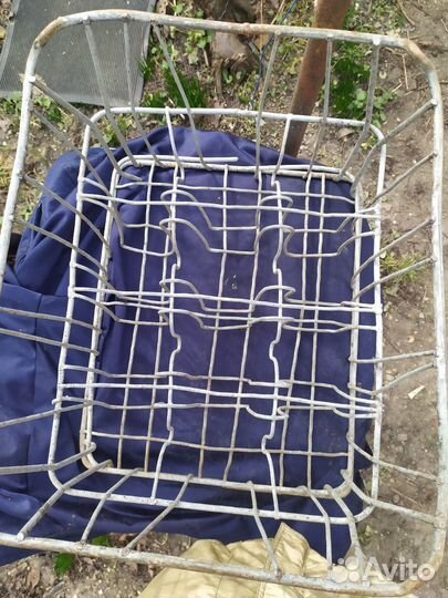 Ящик металлический для молочных бутылок СССР