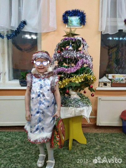 Костюм маленькой снегурочки