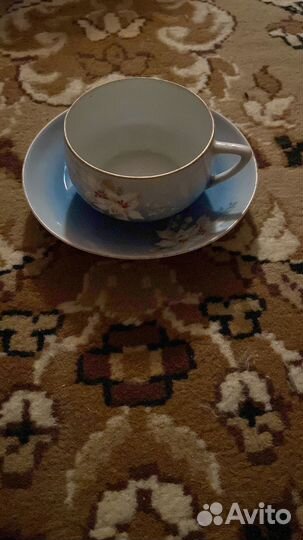 Антиквариат посуда чайная пара