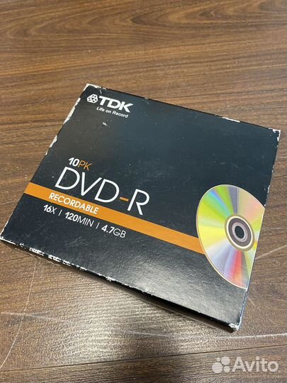 DVD-R диски TDK новые 10 штук