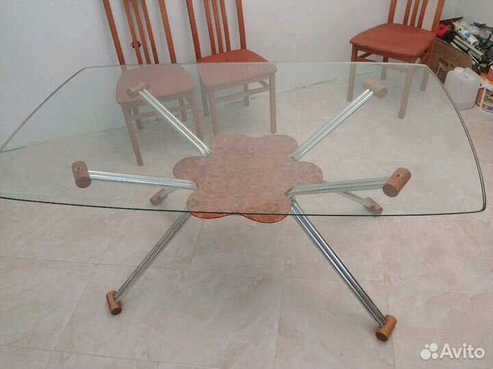 Стол обеденный стекло