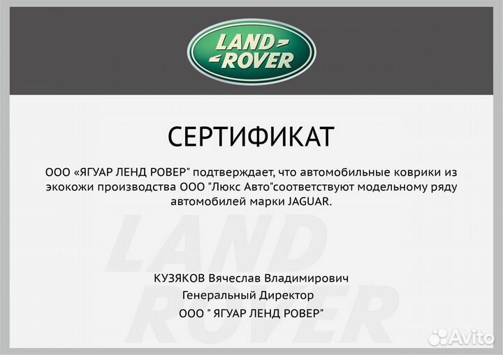 3D Коврики Range Rover Sport Экокожа Салон Багажни