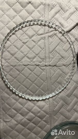 Блюдо сервировочное стекло и тортовница