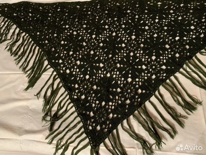 Шаль шерстяная и платки хб СССР