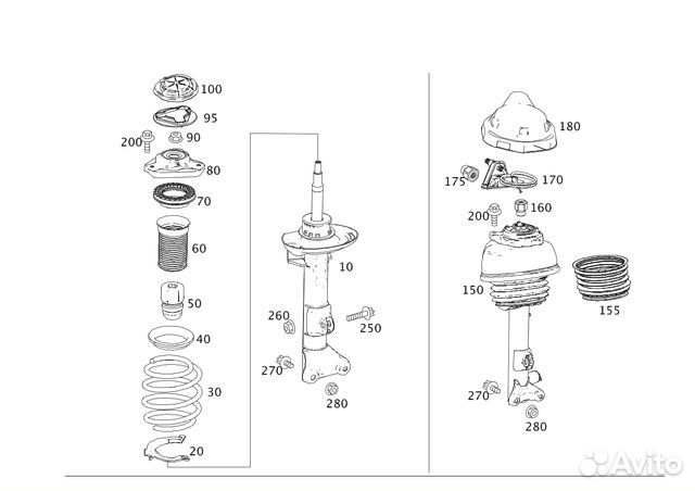 Стойка подвески пневматическая Новое / Оригинал