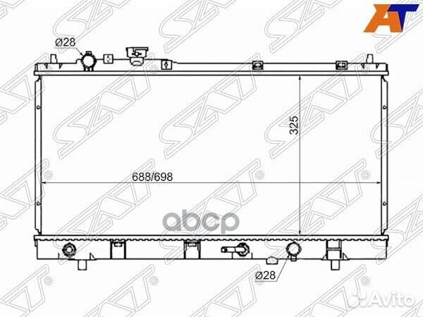 Радиатор mazda familia/323/astina/protege 98-02