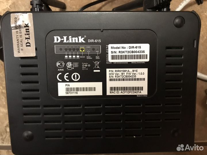 Wifi роутер D link DIR-615/A/M1