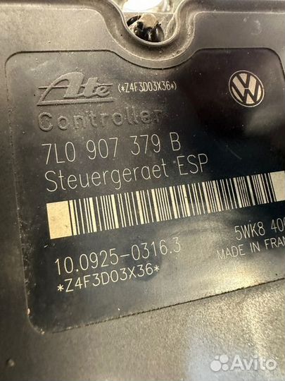 Блок abs Volkswagen Touareg 7L 3.2 BAA 2004