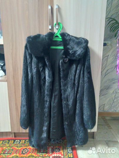 Шуба норковая 46 48 бу черная