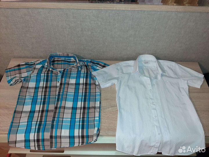Рубашки на мальчика 140 146 (2 шт.)