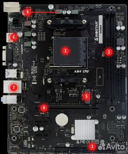 Материнская плата b550m новая
