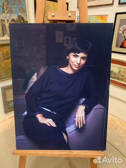 Портрет по фото на холсте