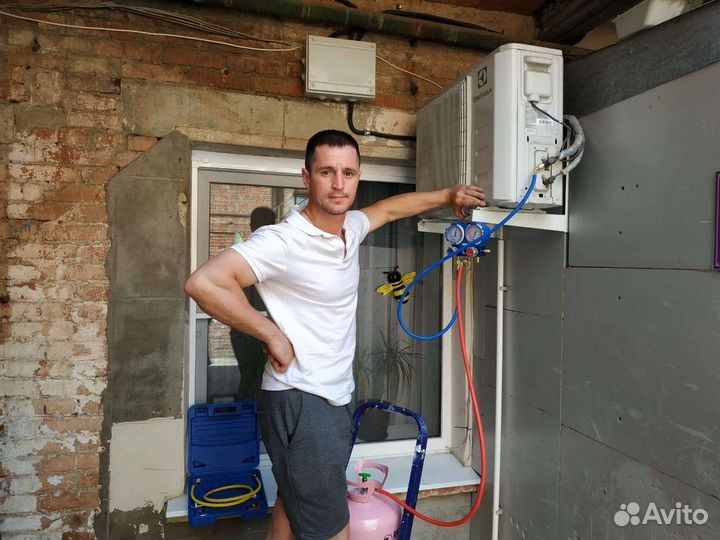 Чистка сплит системы, заправка