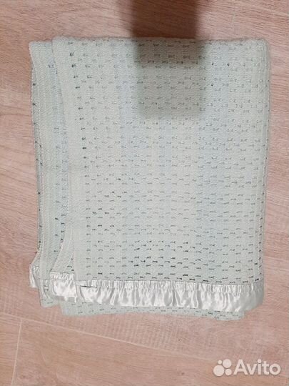 Плед вязаный детский/ Покрывало / Одеяло