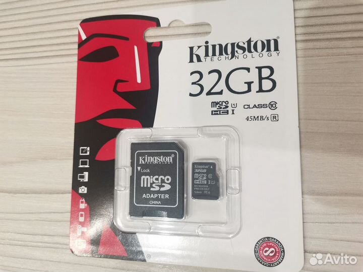 Карта памяти Kingston Micro sdhc 32 Гб