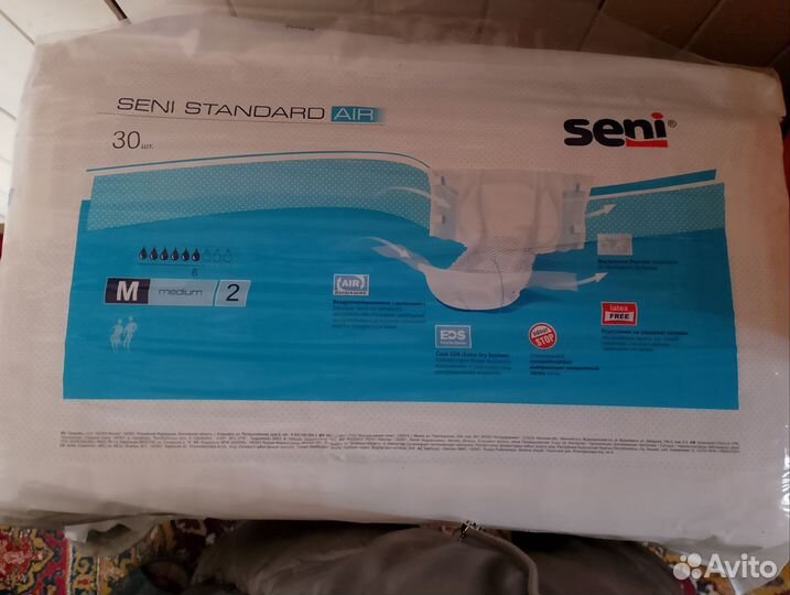 Памперсы для взрослых размер m по 30 штук